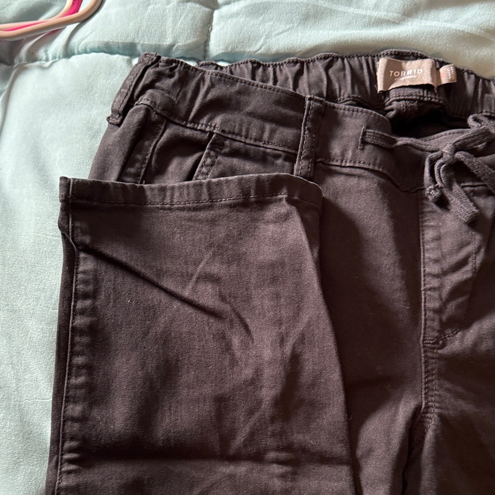 Torrid Black Drawstring Cargo Pants - image 3